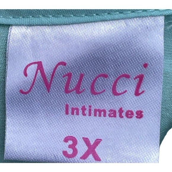 Nucci Intimates Woman’s Vintage Nightgown House Dress 3X Light Blue Button Front - Picture 15 of 16
